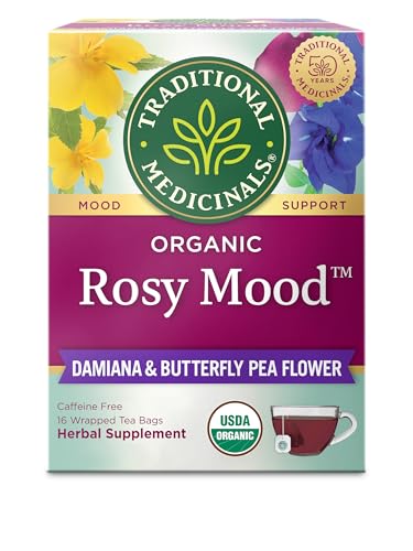 Image of Traditional Medicinals Organic Rosy Mood, 16 Tea Bags