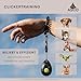 ASCO Finger Clicker, Premium Clicker für Clickertraining, Hunde Katzen Pferde Profi-Clicker, Hundetraining Klicker, blau, ASCO-04F
