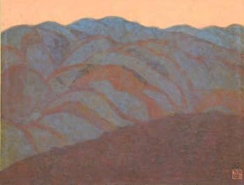 【真作保証】下保昭 「湖山爽晨」日本画10号 直筆サイン 共シール有り 絵画 真作保証】下保昭 「湖山爽晨」日本画10号 直筆サイン 共シール