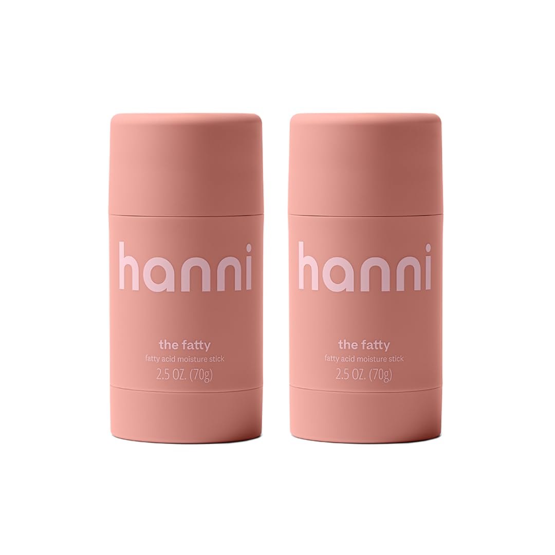 HANNI Fatty Body Moisturizer Stick with Fatty Acids, Travel Size Friendly Solid Lotion for Plumping and Hydration, Fragrance-Free and Safe for