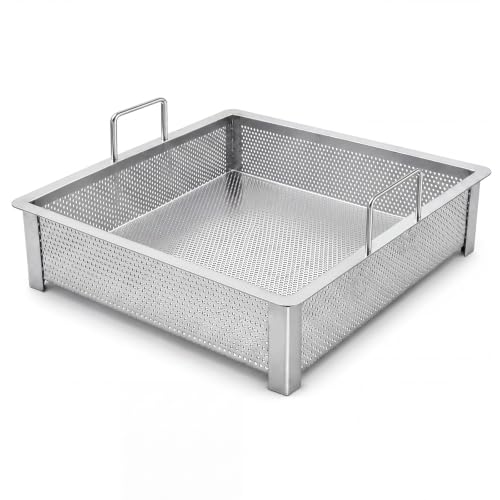 Image of 20 x 20 inch Commercial Drop-in Sink Drain Basket 304 Pre-rinse Scrap Strainer