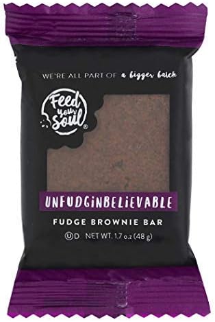 Feed Your Soul- Unfudginbelievable Fudge Brownies, 60 Count Individually Wrapped