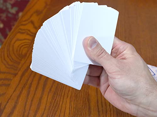 Regal Bingo - Blank Playing Cards - Multi-Purpose, Functional - High Contrast, Vibrant White Thick Cardstock - For School Projects, Flash Cards, Games, Parties - 2.5” X 3.5”, 52 Cards #TOP2