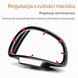 2 lusterka samochodowe martwego kąta, regulowane 360 stopni lusterka zewnętrzne, do samochodów osobowych, ciężarowych, SUV-ów, akcesoria bezpieczeństwa do eliminacji martwych kątów