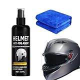 Spray antiappannamento - Detergente per visiera del casco Protezione impermeabile Dimensioni 11,4x3,2x3,2 cm | Auto spray antiappannamento con asciugamano per ciclismo, motocicletta, ciclismo, pendola