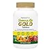 NaturesPlus Source of Life Gold Tablets - 180 Vegetarian Tablets - High Potency, Organic Whole Food Multivitamin - with Probiotics & Antioxidants - Gluten-Free - 60 Servings