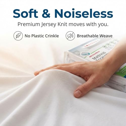 Image of Guardmax Cot Mattress Protector Waterproof, Bed Bug Proof Zippered Style - Cot Cover (33x75)