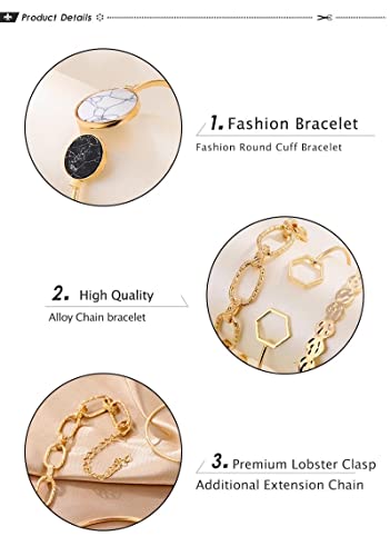 Image of Shining Diva Fashion Stylish Multilayer Gold Plated Bangle Bracelet for Women and Girls