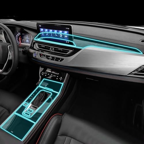Anti-rayures film TPU pour console centrale Changan CS75 transparente