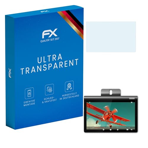 atFoliX Lámina Protectora de Pantalla compatible con Lenovo Yoga Smart Tab 10 Película Protectora, ultra transparente FX Protector Película (2X)