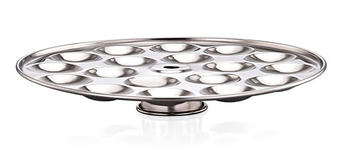 Image of Royal Stainless Steel 6 Mini Idli Plates | Mini Idli Stand | Mini Idli Maker 108 Idlies With Stand & Lifter, Silver