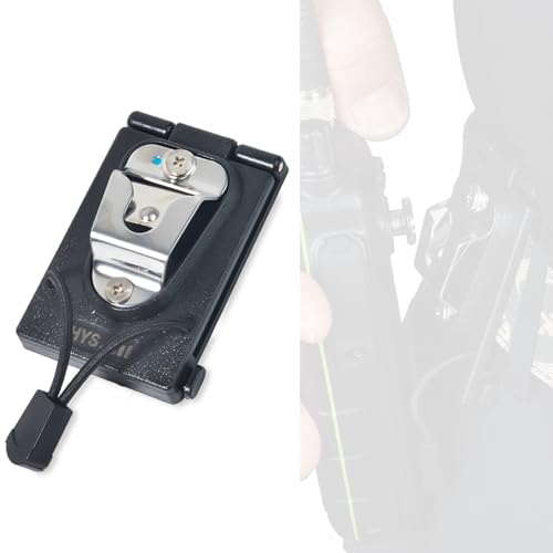 HYS HT's & Handheld CB Two-Radio SDS100 BCD436HP W/Round Knob Belt Mounting Holder?, Microphone Durable Plastic Hang Up Clip for All Mic with Round Knob, On Your Belt Holder