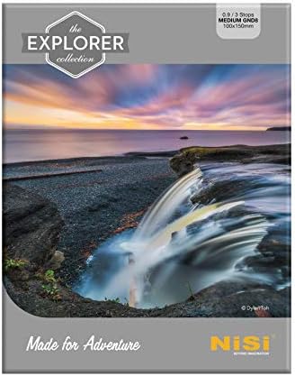 NiSi Medium GND8 100x150mm Explorer Collection | Hardened Glass Medium 3-Stop Graduated Neutral Density Lens Filter | Long-Exposure and Landscape Photography