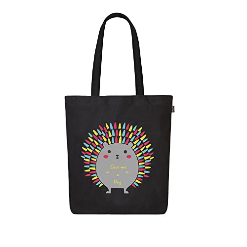 Eco Right Bolsa de lona para mujeres y niñas, hecha de algodón orgánico, Puercoespín, One Size, Utilidad