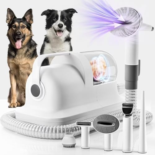 Kit de aseo para perros Blanlody con aspiradora, cortaúñas de ase...