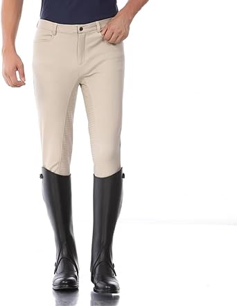 Mens Equestrian Breeches Full Seat Silicone Grip Horse Riding Pants Horseback Riding Clothes Equipment