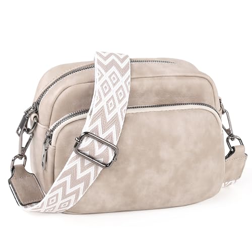 Image of TANTOMI Small Crossbody Bag for Women, Vegan Leather Shoulder Bags for Women, Travel Purse with Adjustable Shoulder Strap