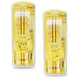 GLALY Anime Pencils - Cute Pencil Top Eraser, Yellow Pencils Kawaii Pencils Pencil gifts for kids,School Supplies for Students(Random 1 Box),12 Pcs