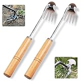 Extractor Malas Hierbas,Extractor de Malezas Manual,Deshierba Manual de Jardinería,Desherbador Manual de Acero Inoxidable,Jardinería Herramientas Deshierbe,Herramientas para Deshierbar