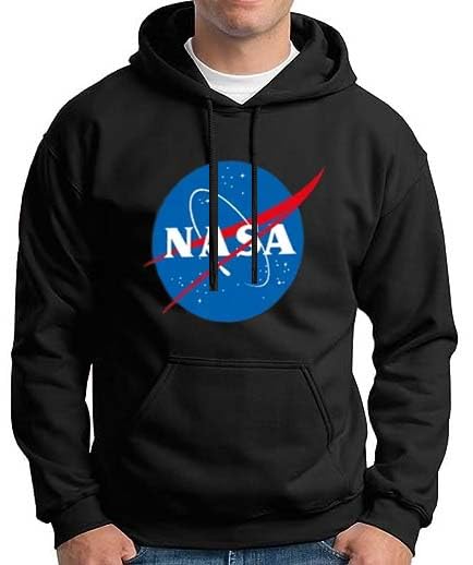 Fleece NASA Design Full Sleeves Hooded Sweatshirt for Men-picture-44