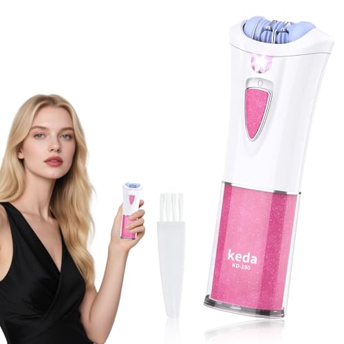 GlossLuxe Skin Epilator, 2025 New Hair Removal for Women with LED Light, Cordless Skin Hair Remover for Face，Glamorous Skin Epilator for Women Face, Lips, Arms, Underarms, Legs and Bikini