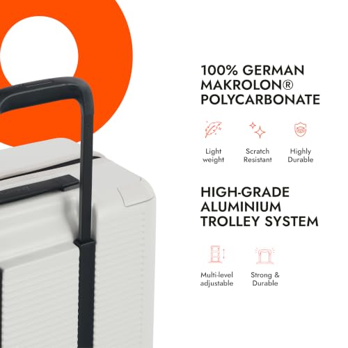 Image of Belong Cloud Medium Check-in Trolley Bag, 66 cm, Ivory White