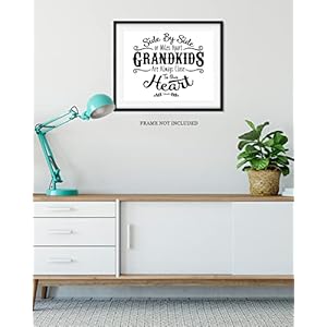 Grandparents wall art from grandkids grandparents day gift ideas best gifts for grandparents wall decor grandparent gift gifts for grandparents 10×8 unframed print  urban country home decor