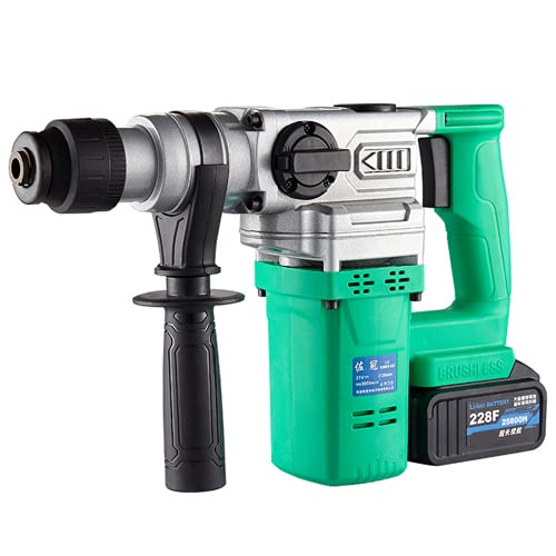 SXTYMV Bohrhammer Schlagbohrmaschine Abbruchhammer Hammerbohrer BüRstenloser Hochleistungs-Elektrohammer…
