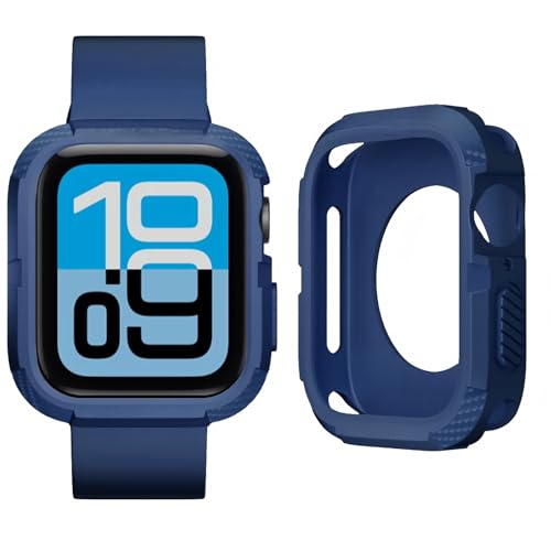 UIUIKA Apple Watch �P�[�X 45mm | 44mm �A�b�v���E�H�b�` TPU �ی�P�[�X�ySeries 9/8/SE3/SE2/7/SE/6/5/4�Ή� �z�u���J�j�J�����v�J�[�{���낤�t���p�^�[�� ���� �Ռ� �z�� ���菝 �h�~ �ϏՌ� 