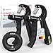 FUNFLEX Handtrainer Fingertrainer, Griffkraft Trainer 2er Set, 5-60kg Einstellbarer Widerstand Unterarmtrainer - Grip Ring, Fingerkraft Grifftrainer - Fitness Krafttraining für Hand, Finger, Unterarm