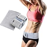Stargoods Faja Lumbar para Ciática y Dolor de Nervio Ciático, Espalda, Lumbalgia y Hernias, Gris