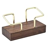 SOFPLATE Présentoir de Cartes de Visite en Bois Support de Bureau Créatif Vertical en Al...