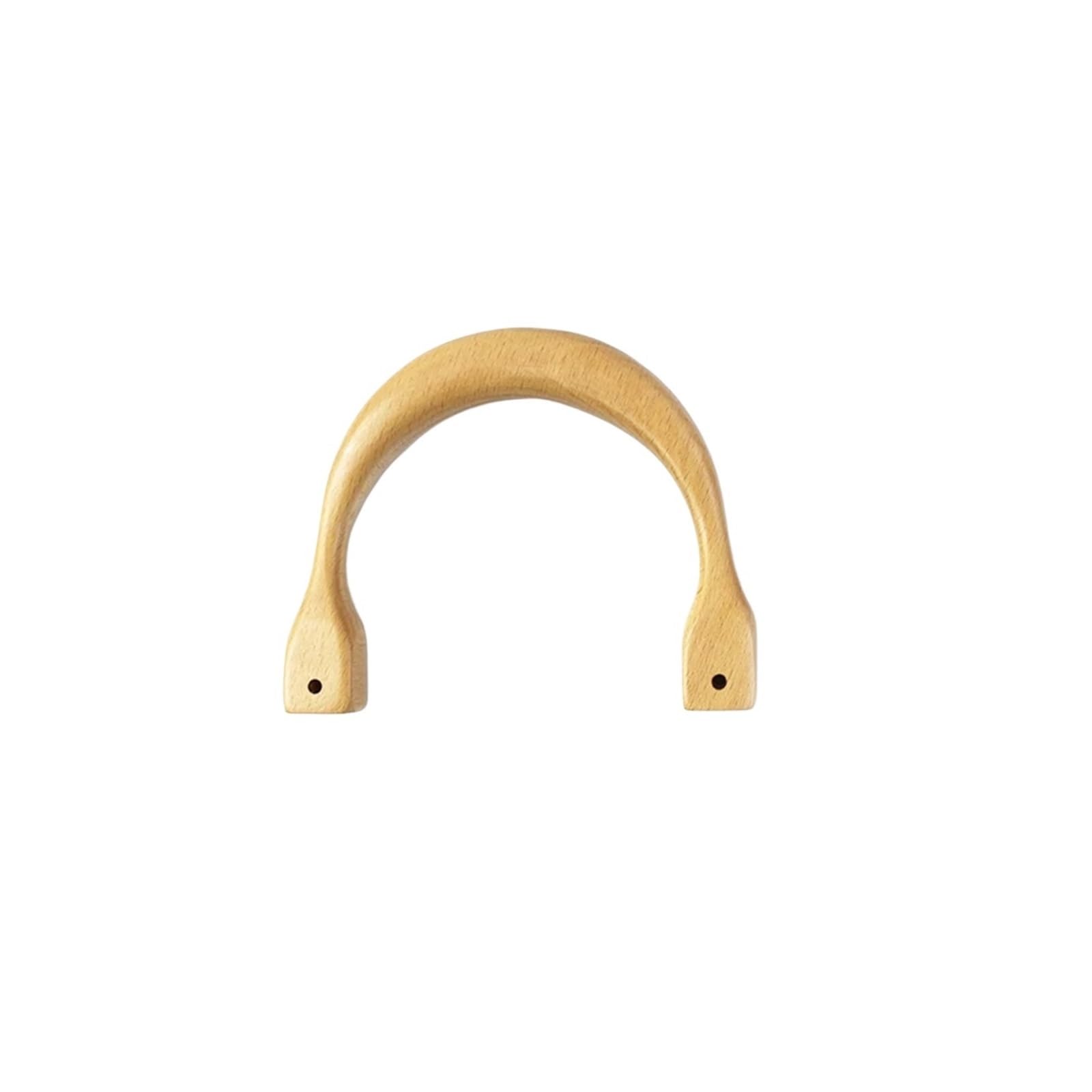 PVUVTNAHW 2Pcs 10/14cm Wooden Handle Purse Frames Handbag Kiss Clasp Brackets Crochet Woven Bags Handles DIY Sewing Material(14cm)
