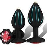 3Pcs Silicone Butt Relaxing Plug for Indoor Open Air Plays Anales Training Set for Women Men Portable Adult Toy for Couple Sunglasses Z03