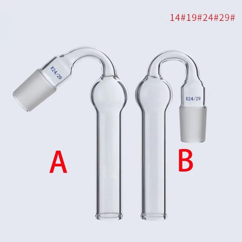 High Borosilicate Glass U-Tube Drying Tube - Durable Heat-Resistant Laboratory Equipment(A Mouth 19)