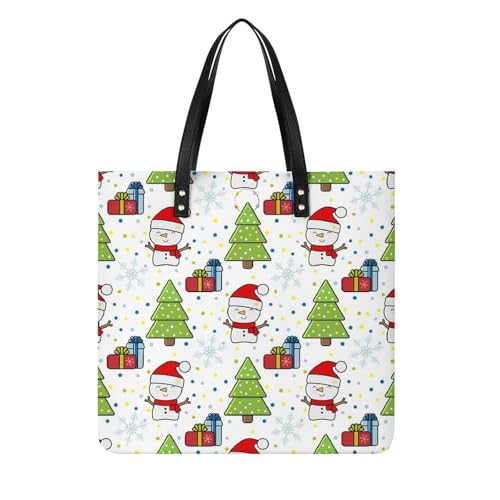 Sac shopping bonhomme de neige grand cabas en toile pour vos voyages d'hiver