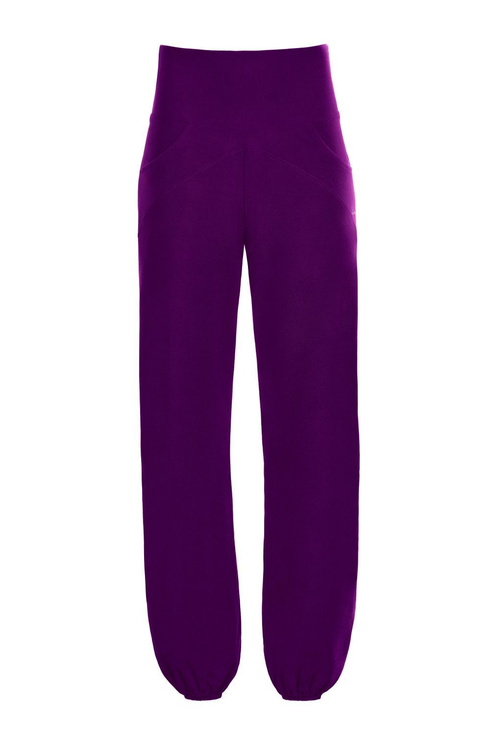WINSHAPE Damen Functional Light and Comfort Wide Leg Pants Cul102lc Lässige Hose, Dark Plum, M EU