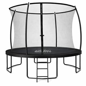 Zero Gravity Trampolin Outdoor Ø 183/244/305/366/427 cm, TÜV GS, Smartes Klappnetz für schnellen Auf- und Abbau, Outdoor Trampolin Komplett-Set inkl. Leiter, Aufbauvideo, Ultima 4