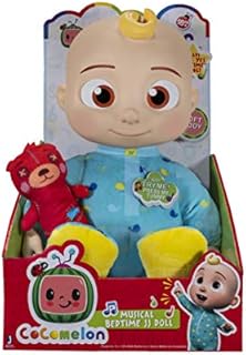 BANDAI WT80114AZ Cocomelon Musical Bedtime JJ Doll Preschool Learning, Multicolour