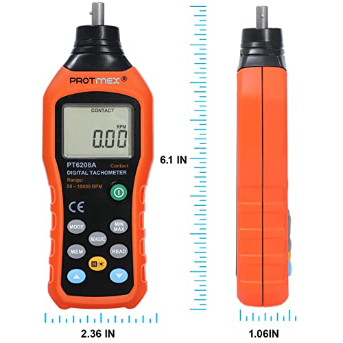 Tachimetro Digitale, Protmex ms6208a 50-19999rpm