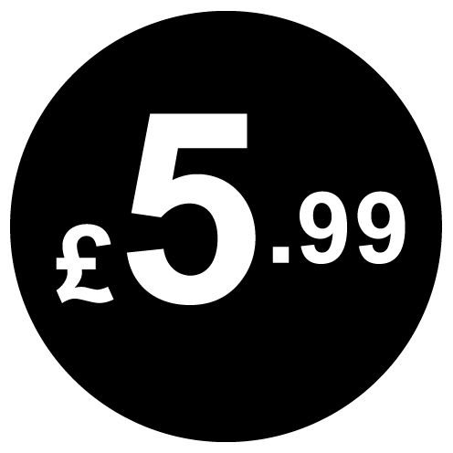 £ Black Price Stickers - 20mm, £5.99, 80 — image 1