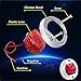 Boaton LED Night Fishing Lights, Courtesy, Deck, Navigation Lights For Boats, Red