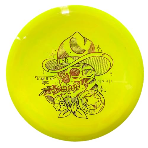 Lone Star Disc Delta 2 Texas Ranger | Straight Disc Golf Midrange | Artist Stamp 170g+ | Stiff, Grippy Base Plastic | Versatile Straight Midrange for All Skill Levels | Colors May Vary