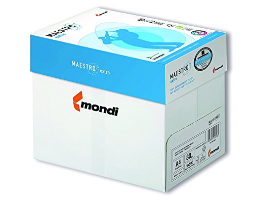 2500 Blatt Mondi Maestro EXTRA Kopierpapier 80g/m² DIN-A4 hochweiß TrioTec Technologie