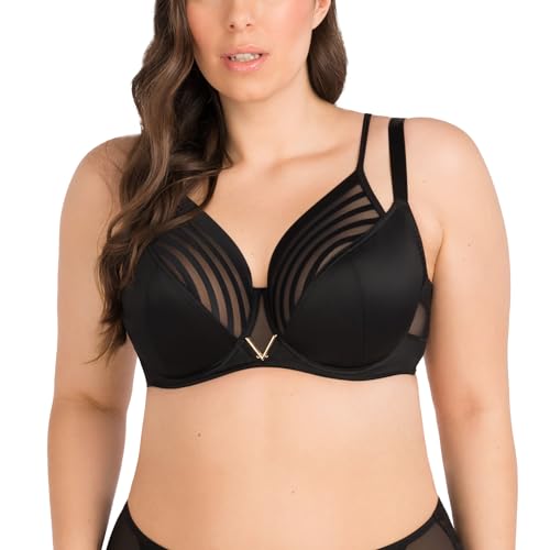Gorsenia Black Soft Bra K810 Yoko, Black,38GG