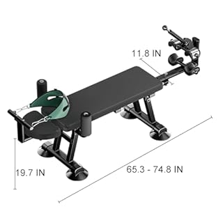 Aplsrhun Fitness Full Body Traction Table, Massage Cervical Traction Bench & Lumbar Traction Bed, Home Stretch Decompression Machine for Tension Relief, Lumbar Stretching