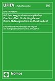  Auf dem Weg zu einem europäischen One-Stop-Shop für die Vergabe von Online-Nutzungsrechten an Musikwerken?: Eine urheberrechtliche Analyse der Vergabe ... Archivs für Urheber- und Medienrecht 293)