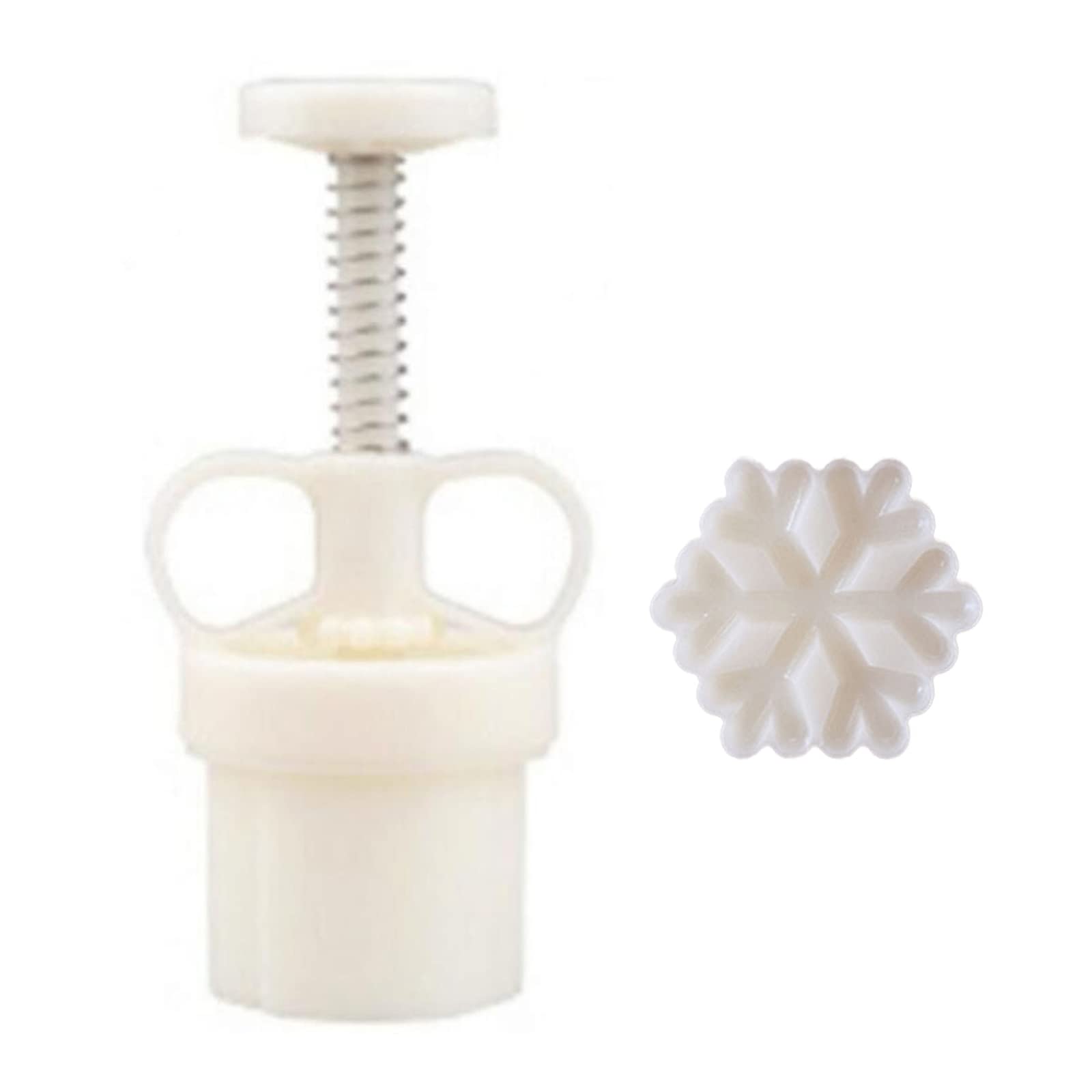 Tsophreniq 50g Molds Stamps Snowflake Shaped Baking Pastry Gadget for Mid-Autumn Festival Pastry Tools and Accessories