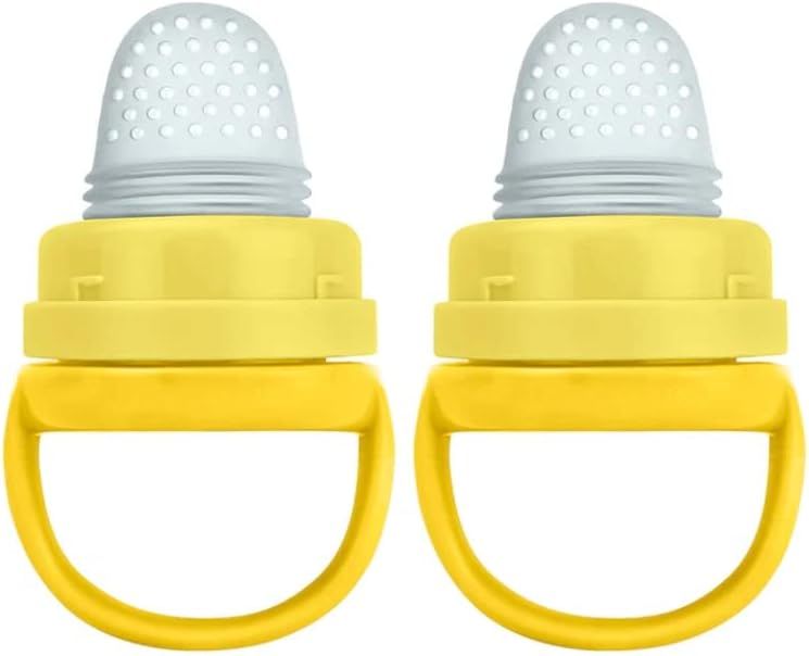 Green Sprouts - Sprout Ware First Foods Feeder Made from Plants - Bundle of Two - Yellow