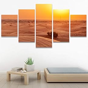 SIGNWIN 5 Panel Canvas Wall Art Modern Art...